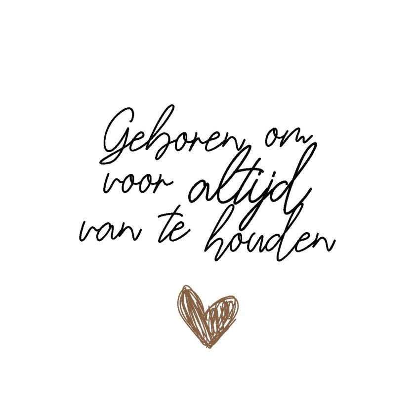 Wenskaart 'Geboren om voor altijd van te houden' - MA44002 -  LUV2022 bij MajesticAlly