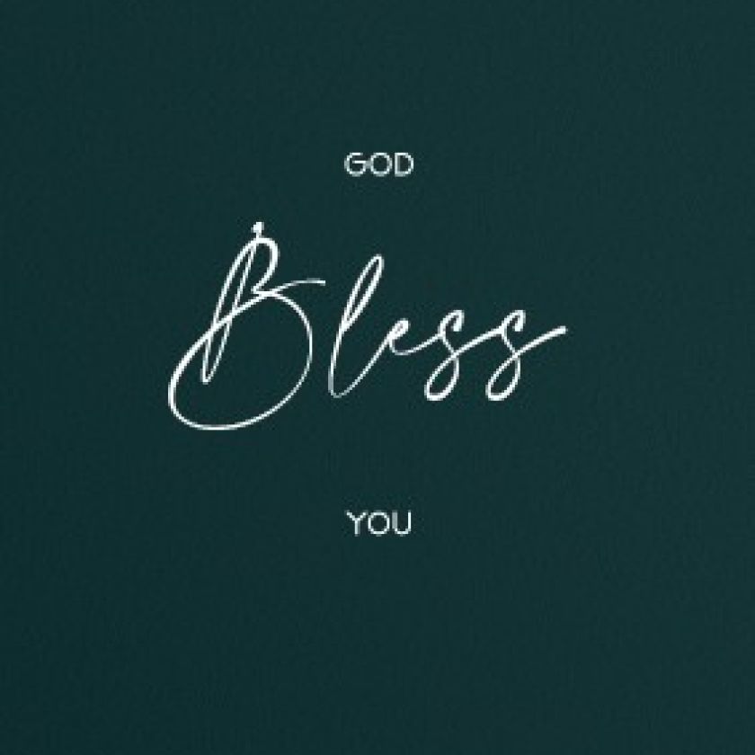 Minikaart 'God bless you' - 552599MK -  Minikaartjes bij MajesticAlly