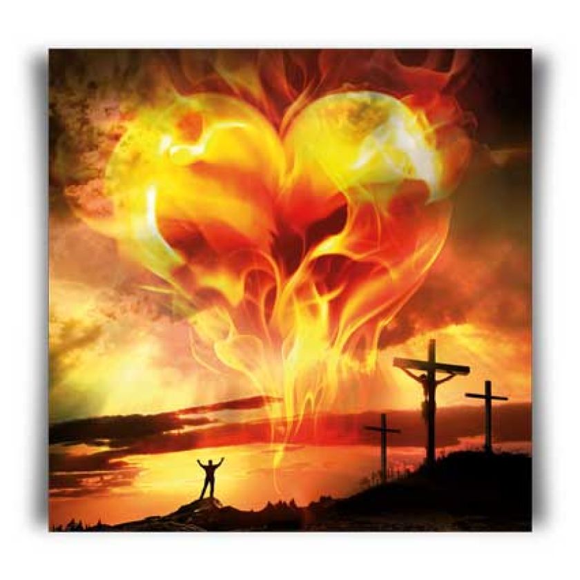 Kaart 'Vurig hart' - MA11025 -  David Sörensen bij MajesticAlly