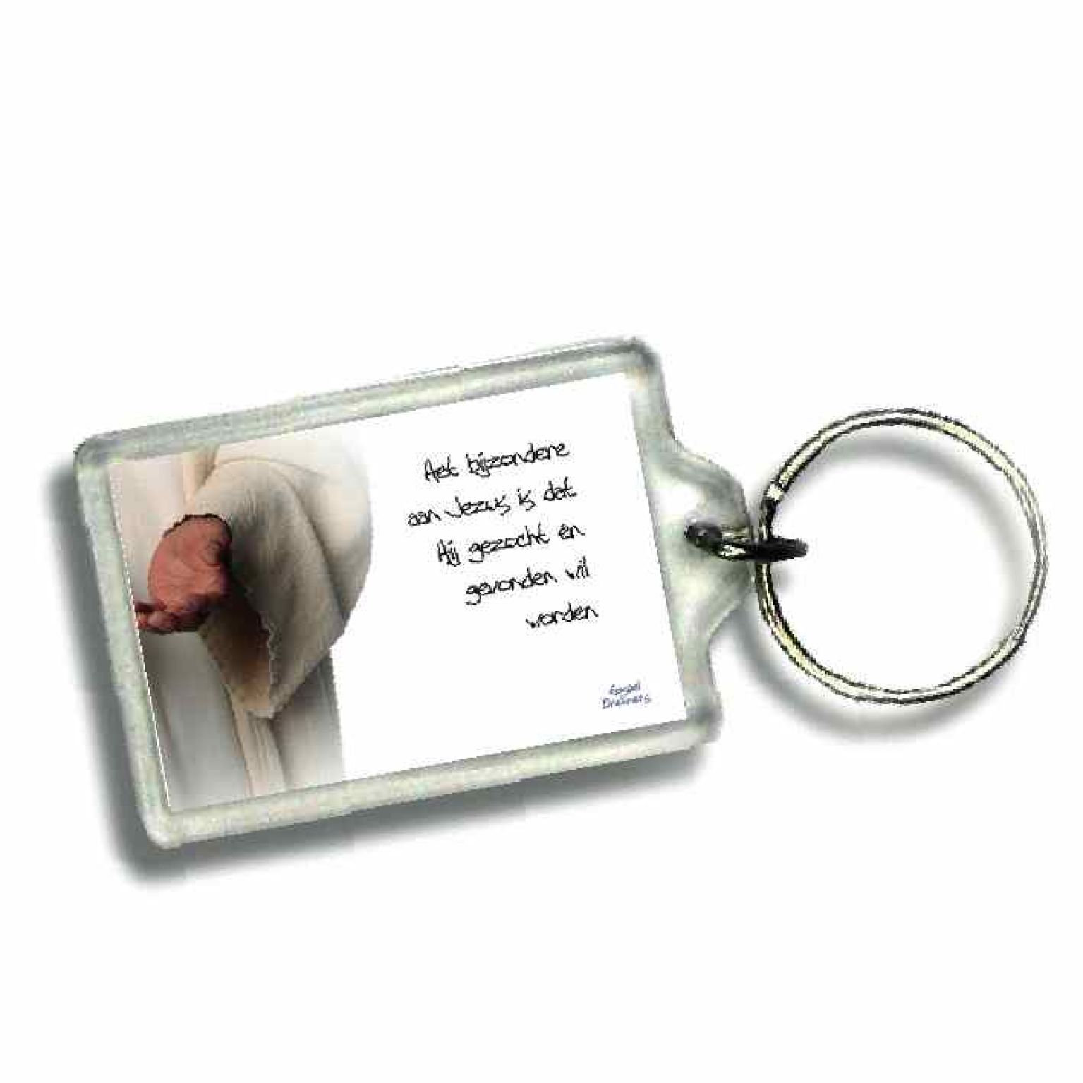 Sleutelhanger het bijzondere aan Jezus - 46631 -  Gospel Oneliner bij MajesticAlly