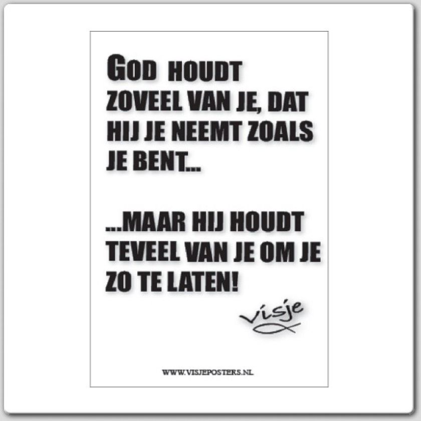 Kaart visje God houdt zoveel van je - 44065 -  Visje kaarten bij MajesticAlly