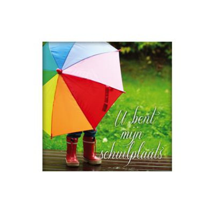 Wenskaart 'U bent mijn schuilplaats' - MA14010 -  Living Melodies bij MajesticAlly