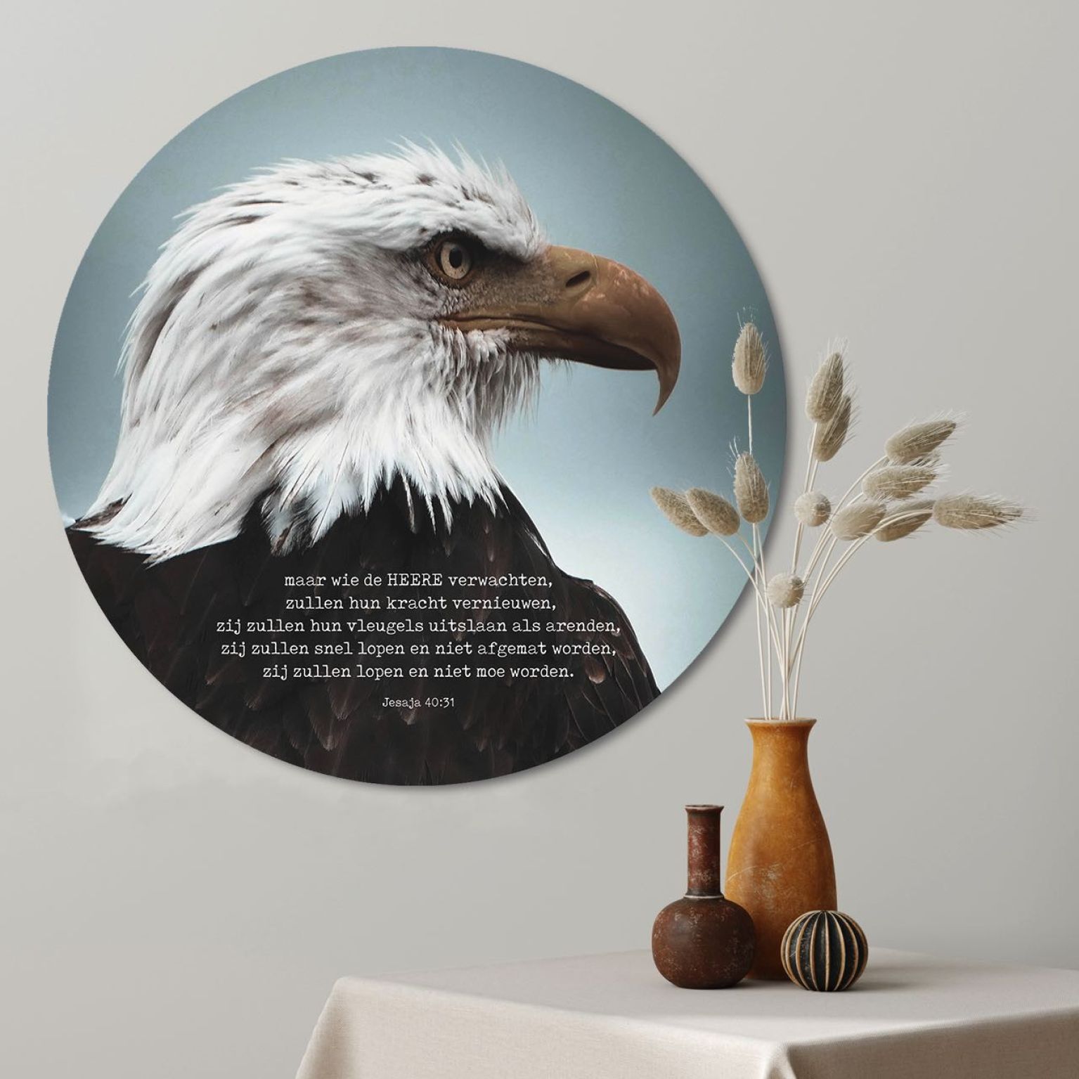 Muurcirkel 'Arend' - 60 cm - MA39301 -  Wanddeco bij MajesticAlly