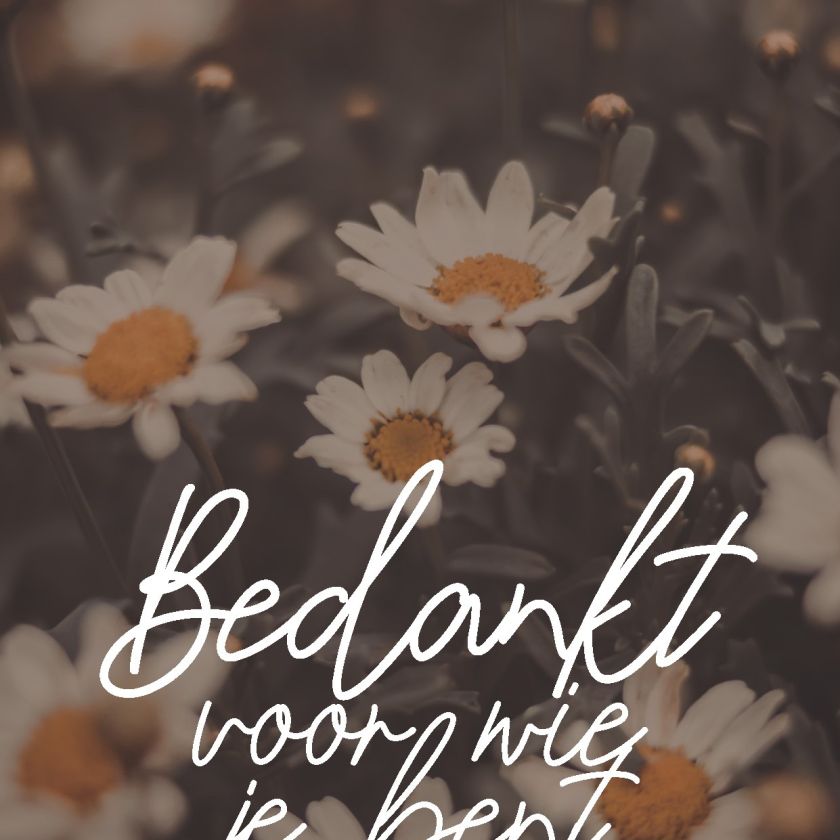 Wenskaart 'Bedankt voor wie je bent' - MA44008 -  LUV2022 bij MajesticAlly