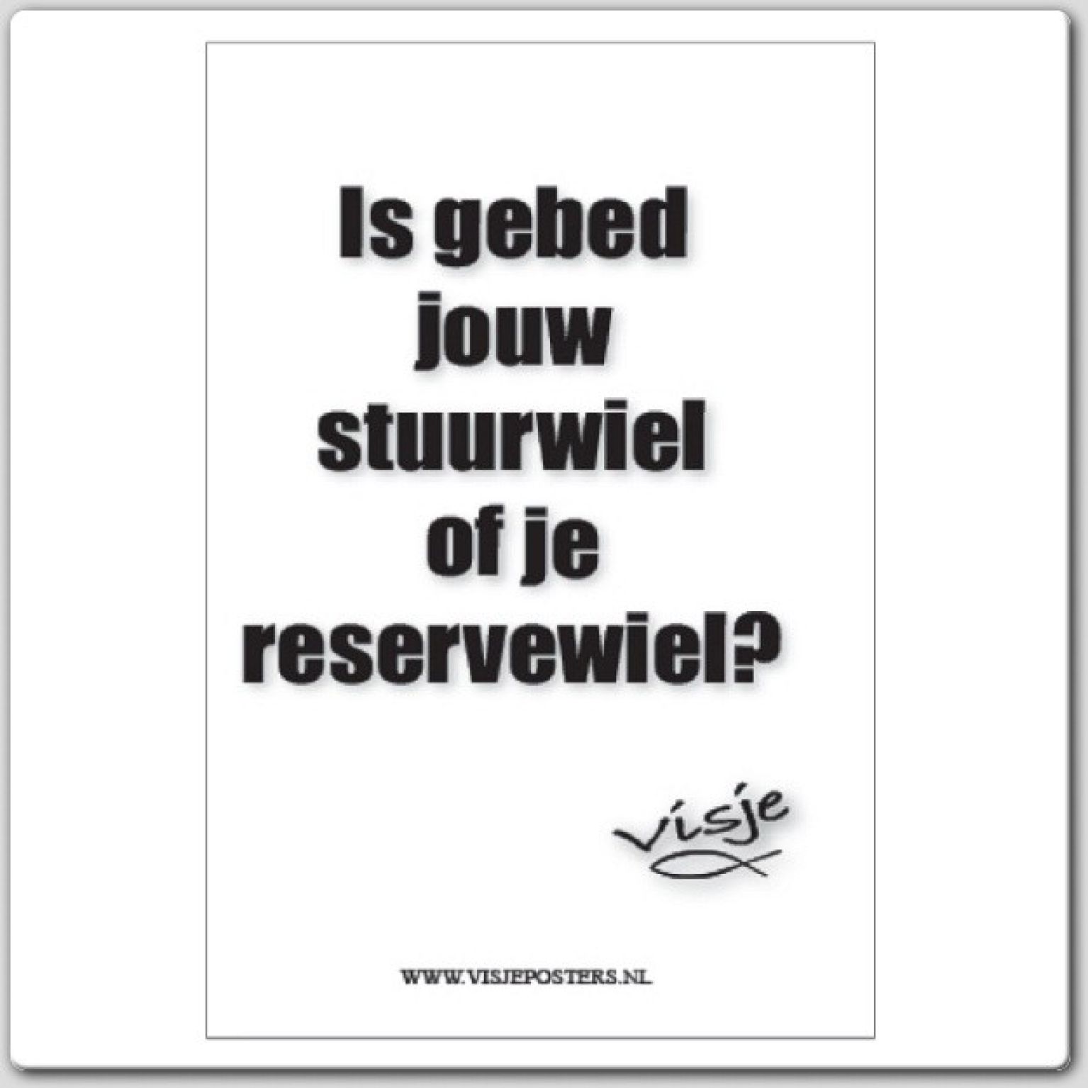 Kaart visje is gebed jouw stuurwiel - 44088 -  Visje kaarten bij MajesticAlly