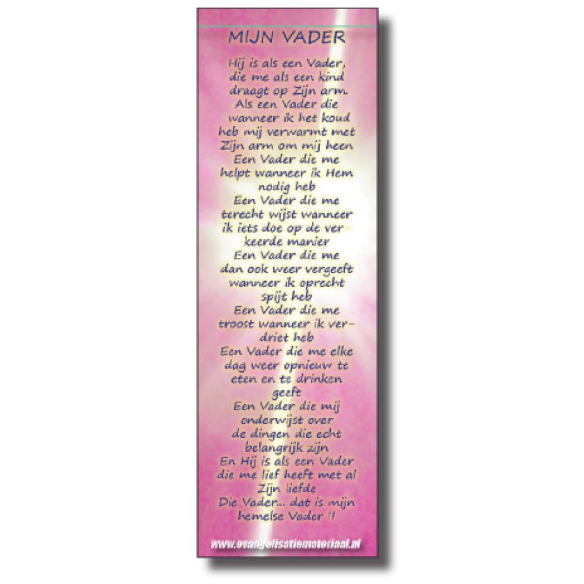 Boekenlegger 'Mijn Vader'