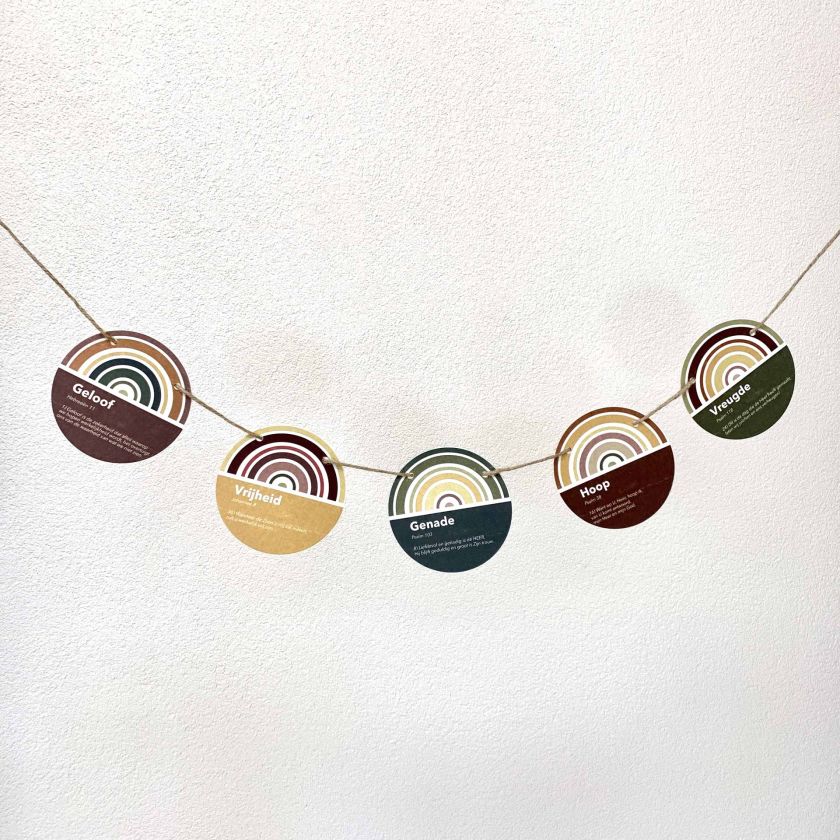 MA20310- Set vilten onderzetters 'Trouw' Voorbeeld Slinger