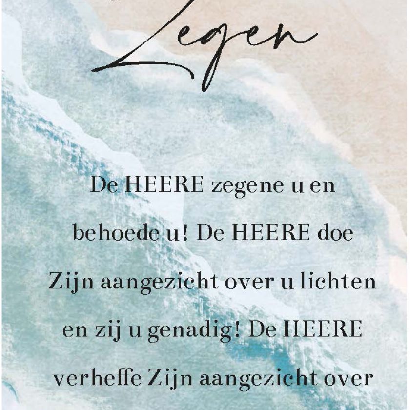 MA55202 Minikaartje 'Zegen'