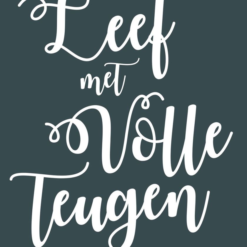 Poster A4 'Leef met volle teugen - Groen' - MA33530 -  Posters A4 bij MajesticAlly