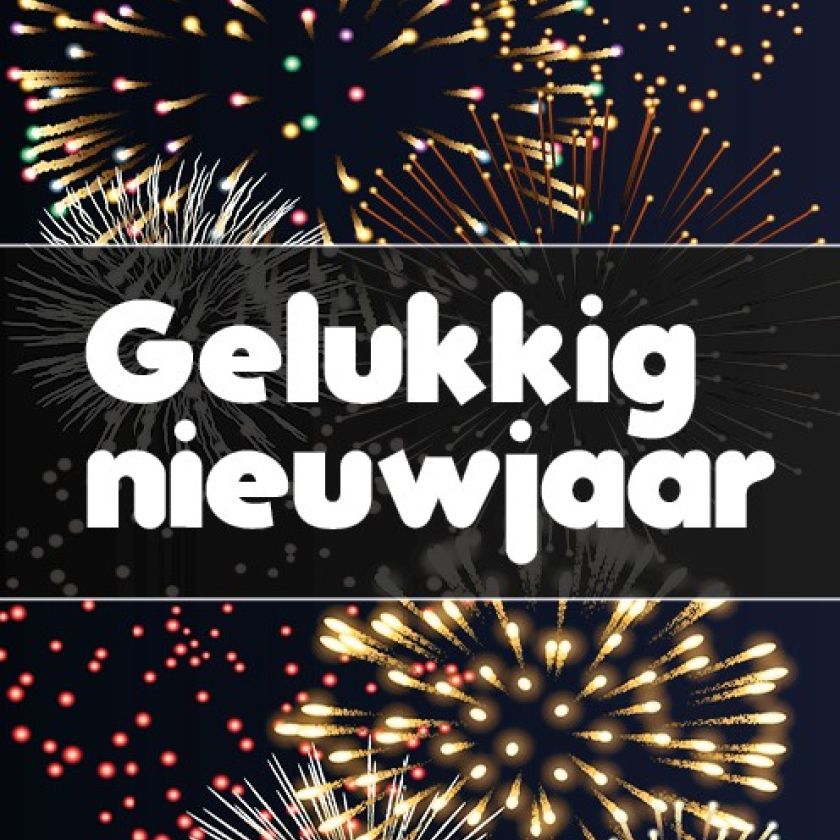 Kaart 'Gelukkig Nieuwjaar' - MA26237 -  Christelijke kerstkaarten bij MajesticAlly