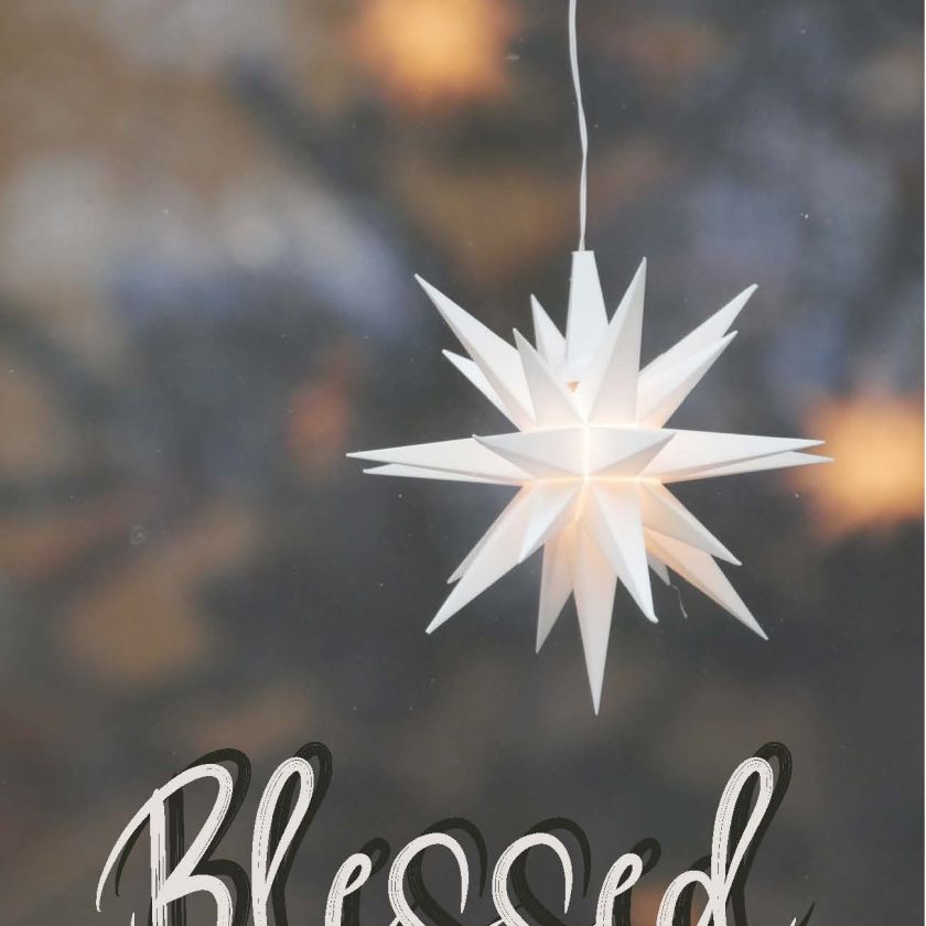 MA41501 - Minikaartje kerst 'Blessed'