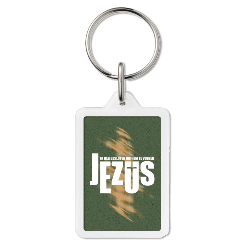 OW60108 - Sleutelhanger Ik heb besloten om Hem te volgen - Jezus