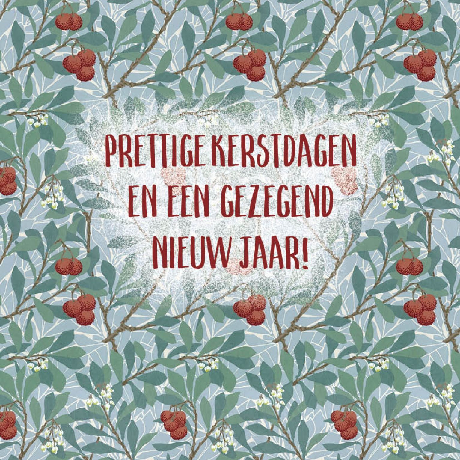 Prettige kerstdagen en een voorspoedig nieuw jaar