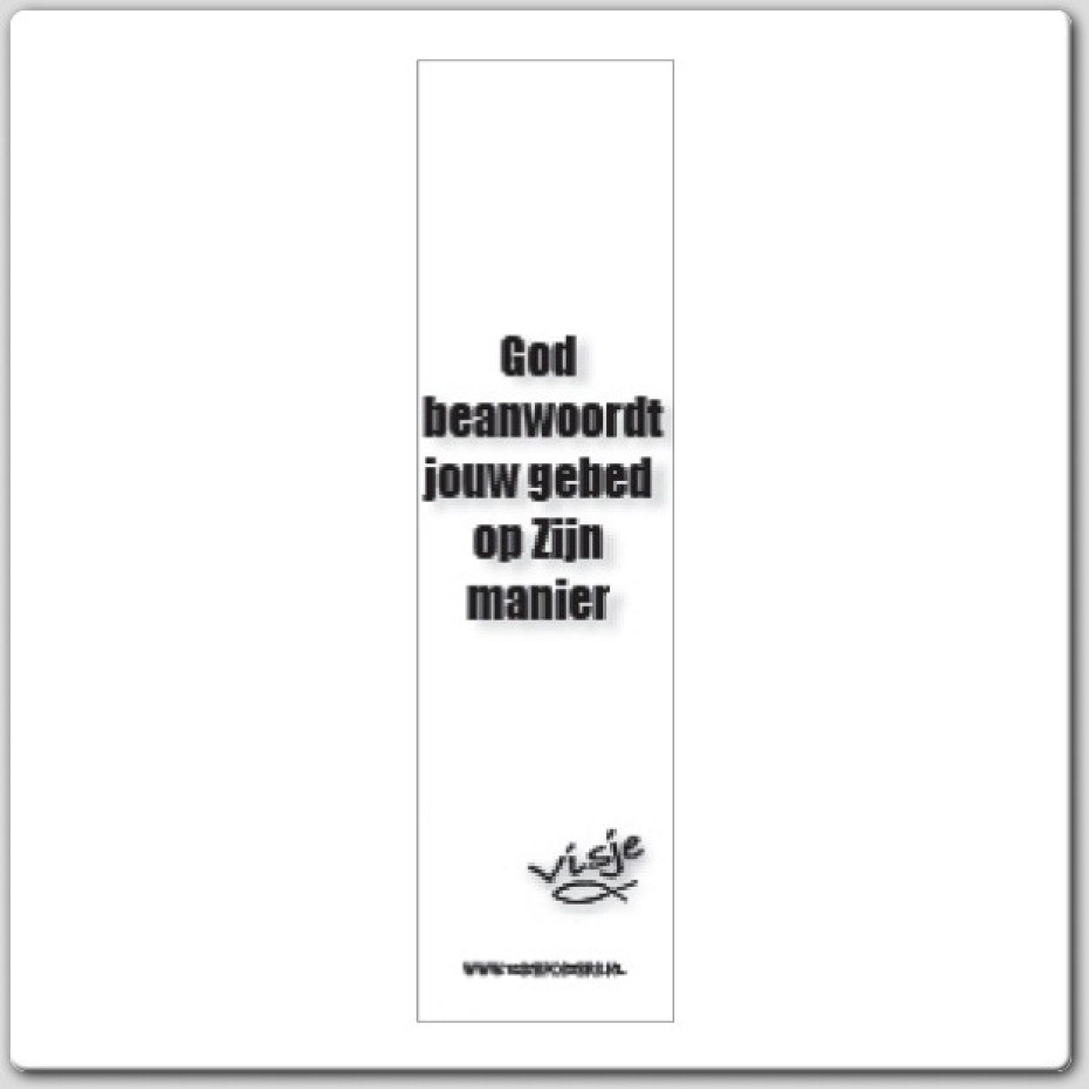 Boekenlegger visje God beantwoordt jouw - 44843 -  Visje bij MajesticAlly