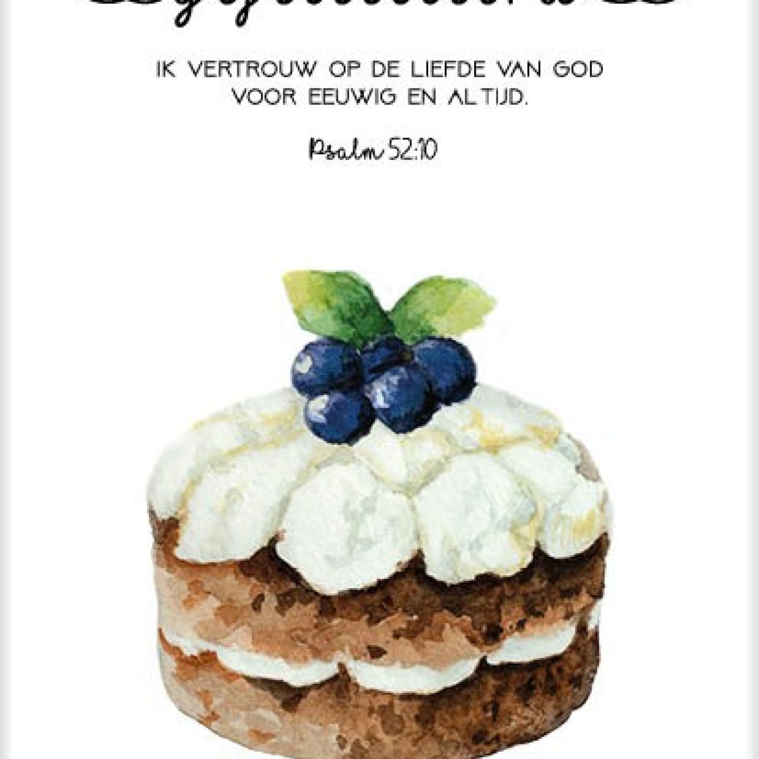 Kaart 'Gefeliciteerd - Psalm 52' - MA31030 -  Bloom bij MajesticAlly