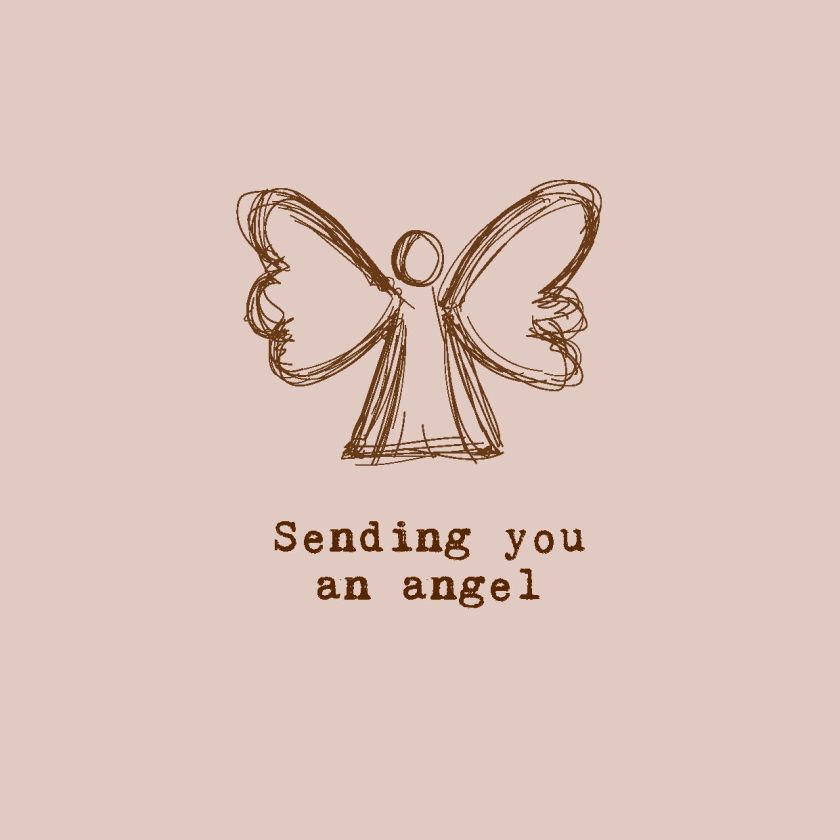 Wenskaart 'Sending you an angel' - MA44036 -  LUV2022 bij MajesticAlly