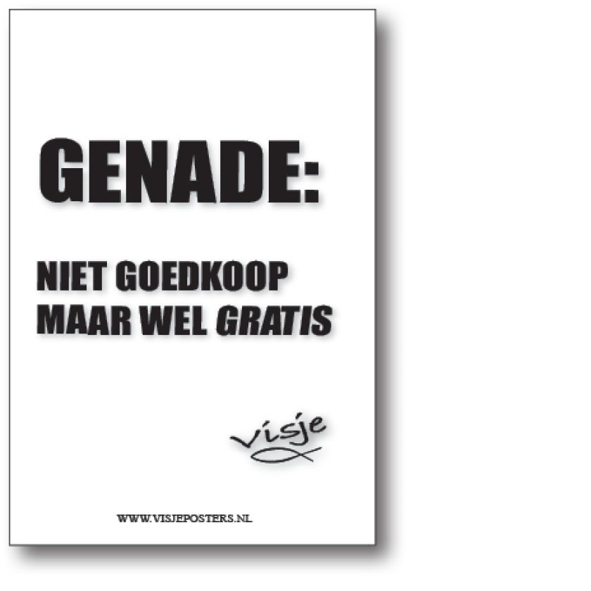 minikaart Visje 'Genade: niet goedkoop'