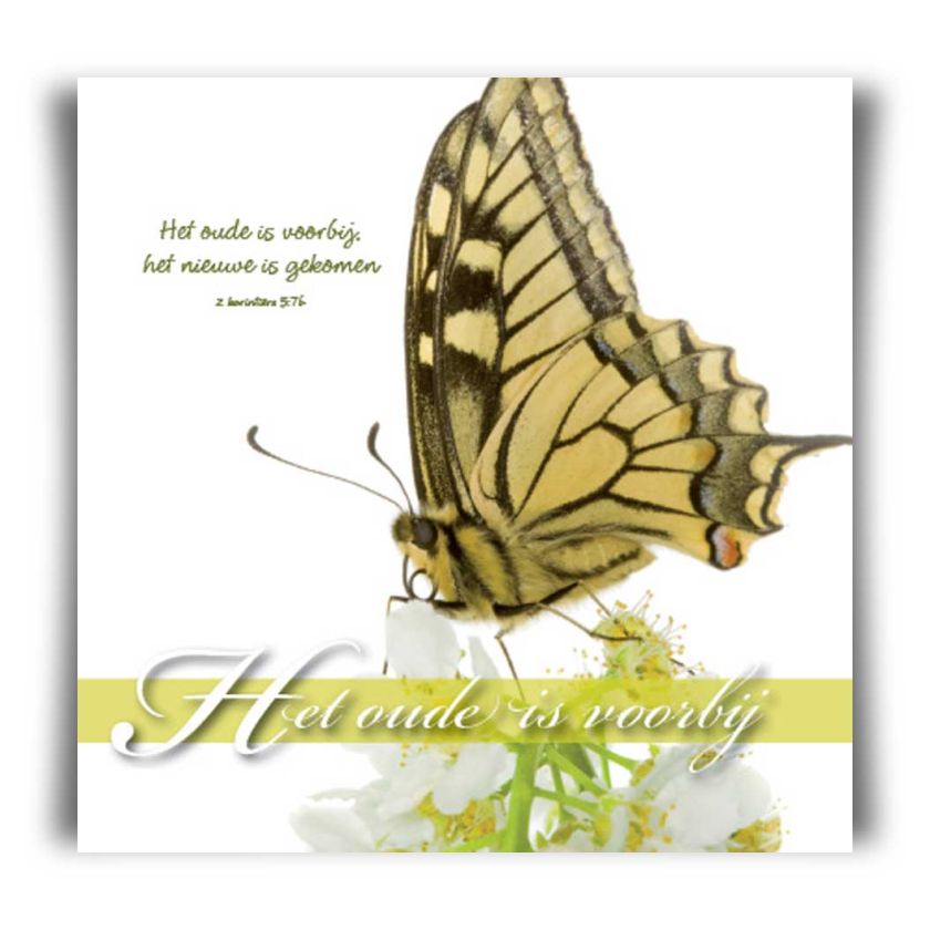 Choice kaartje het oude is voorbij - 42027 -  Minikaartjes - vierkant bij MajesticAlly