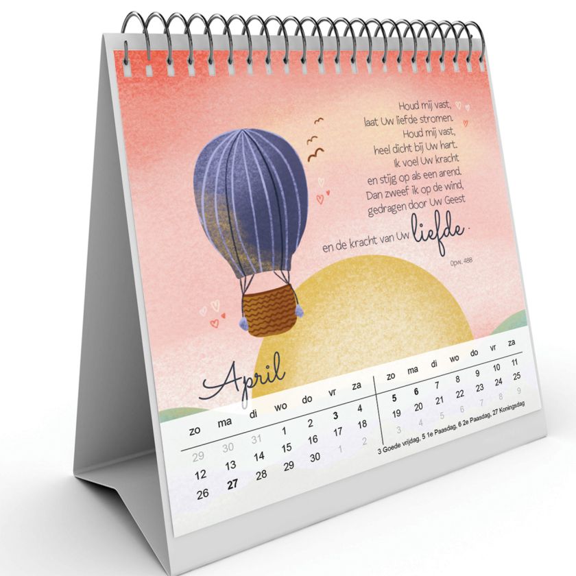 Bureaukalender Marjoleins Creations 2026 April 46d852d0