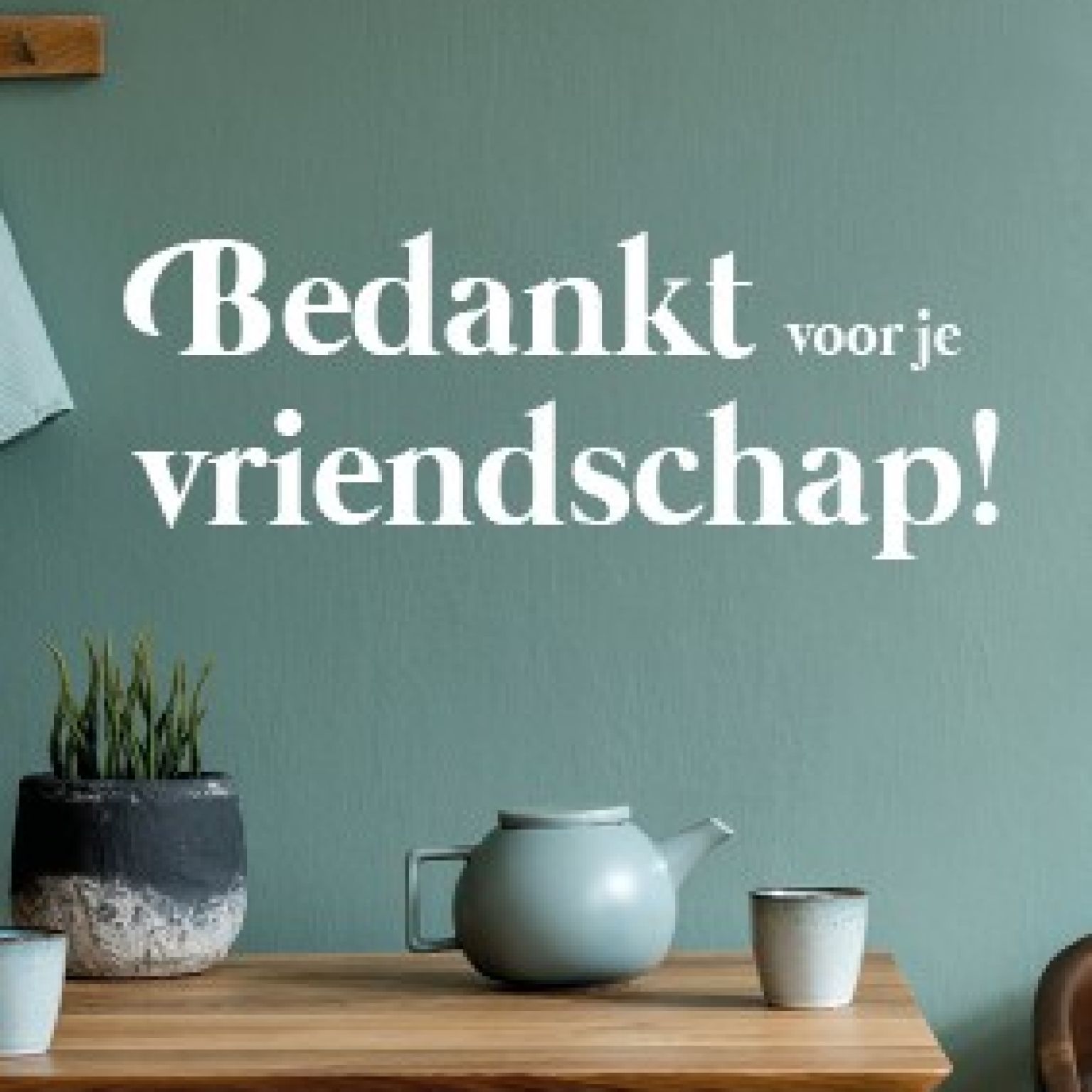 Miniaart 'Bedankt voor je vriendschap' - 552601MK -  Minikaartjes bij MajesticAlly