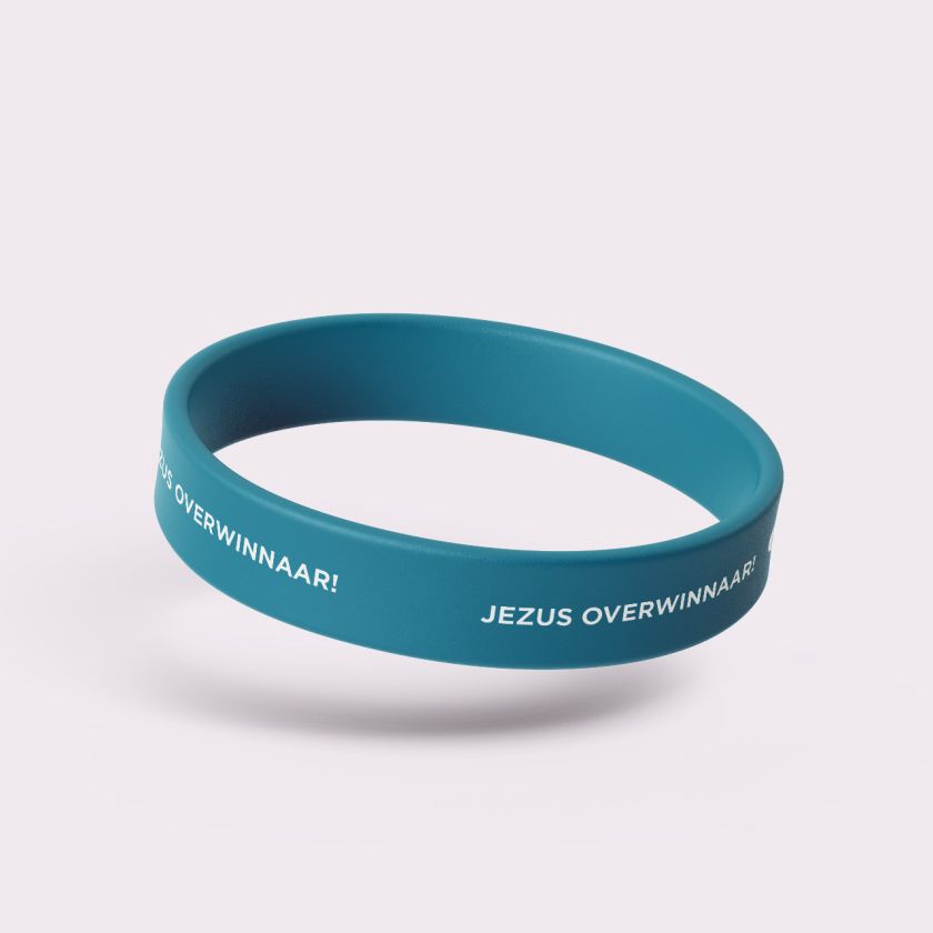 OW41003 - Siliconen armband - Jezus Overwinnaar!