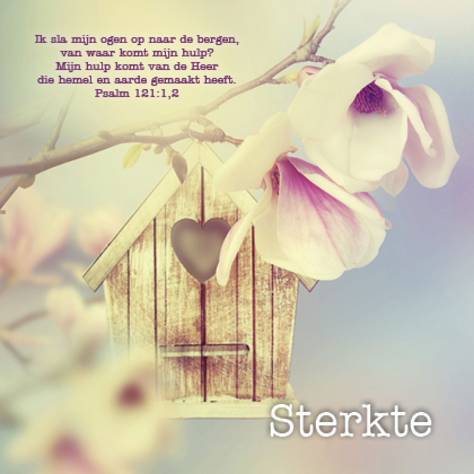 Kaart 'Sterkte - Psalm 121' - MA12009 -  Lifestyle bij MajesticAlly