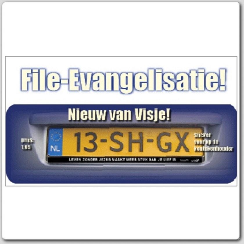 Kenteken sticker 'Jezus is veel interessanter dan de meeste kerkgangers' - 44403 -  Sale bij MajesticAlly