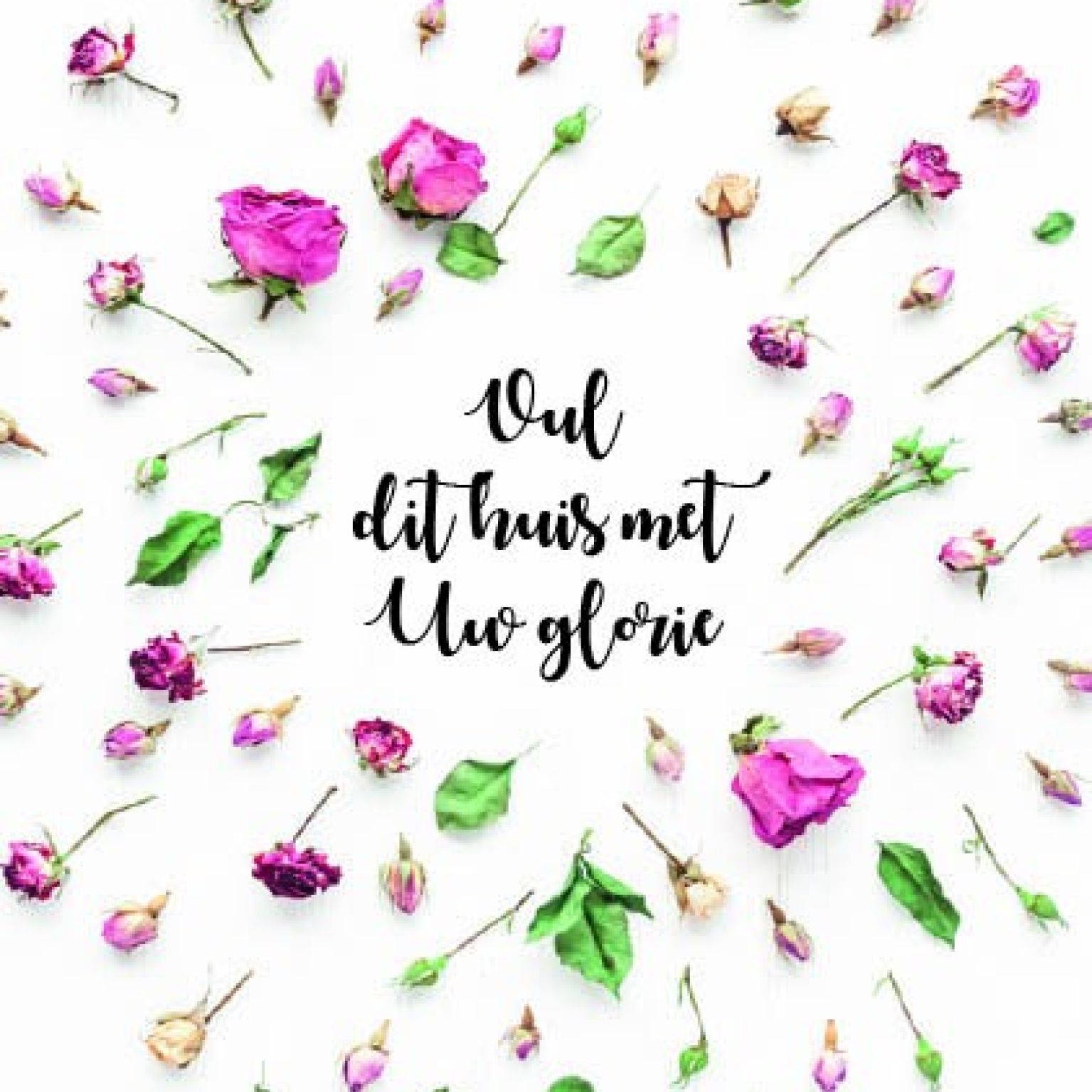 Poster A3 'Vul dit huis met Uw glorie' - MA33114 -  Posters A3 bij MajesticAlly