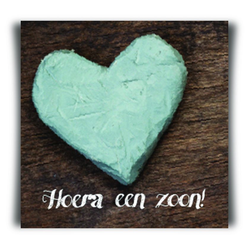 Kadokaartje hoera een zoon - MA12115 -  Cadeaukaartjes bij MajesticAlly