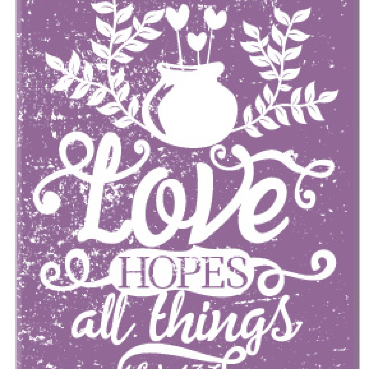 Kadobord love hopes - MA23308 -  Cadeauborden A4 bij MajesticAlly