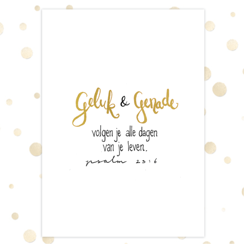 Kaart 'Geluk en genade' - MA36023 -  Golden Blessings bij MajesticAlly