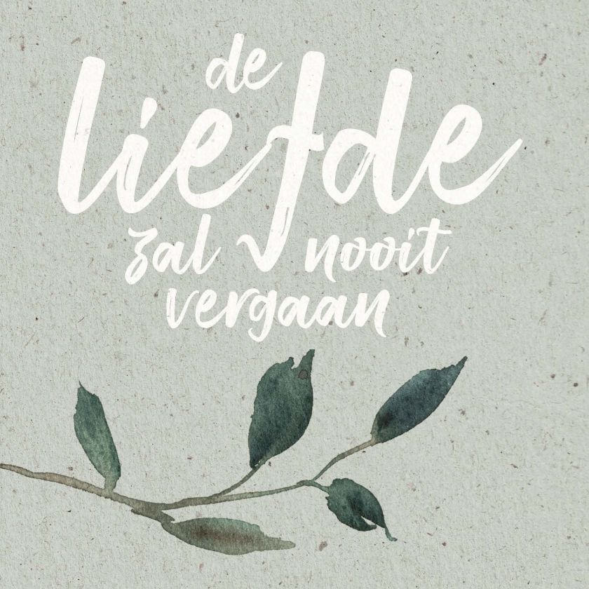 Metal Deco A4 'De liefde zal nooit vergaan'' - 552862M-A4 -  Metal Deco bij MajesticAlly