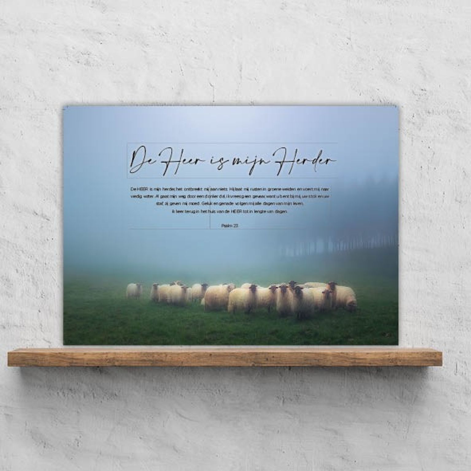 Plexiglas A3 'De Heer is mijn Herder' - MA39501 -  Cadeauborden bij MajesticAlly