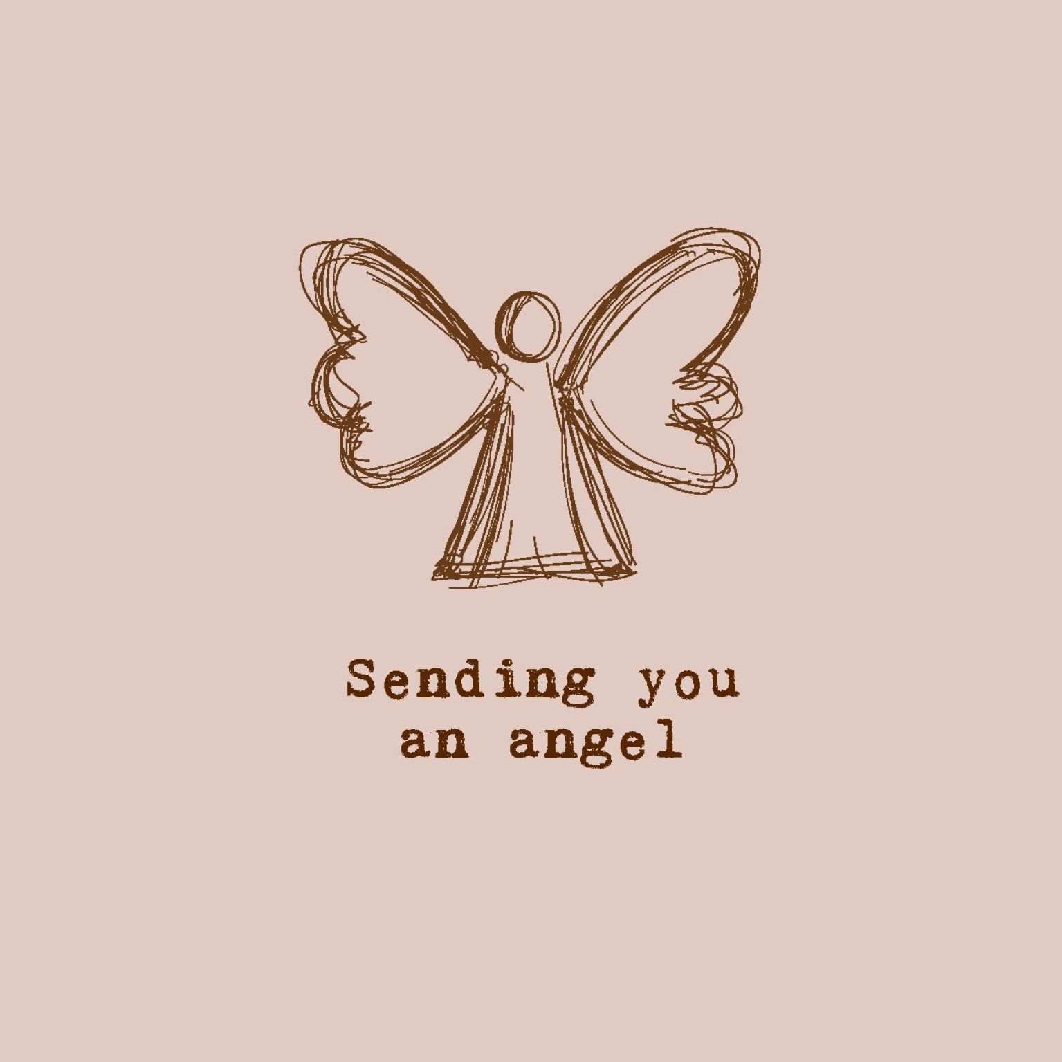 Wenskaart 'Sending you an angel' - MA44036 -  LUV2022 bij MajesticAlly