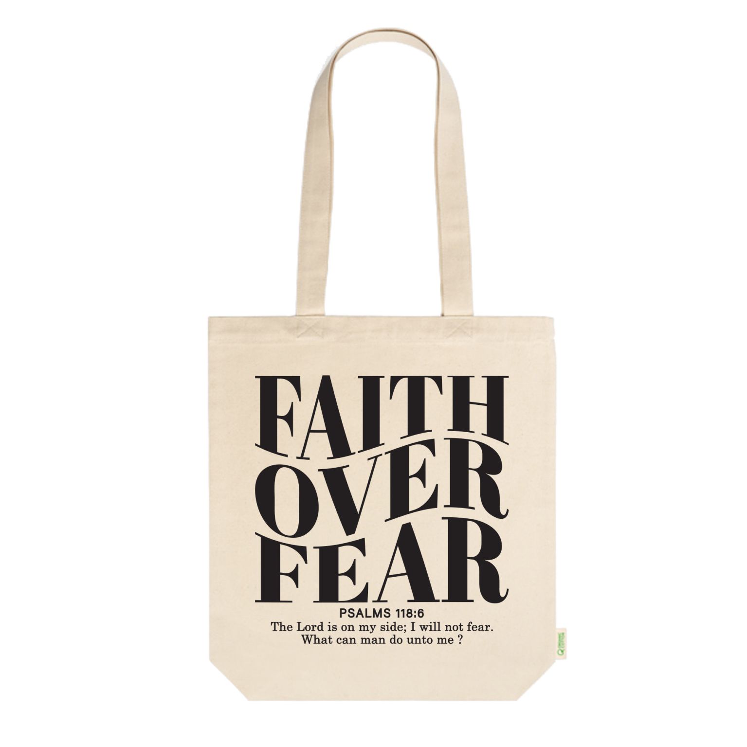 MA20522 Stevige Ecru tas Faith over Fear 4fc9529c