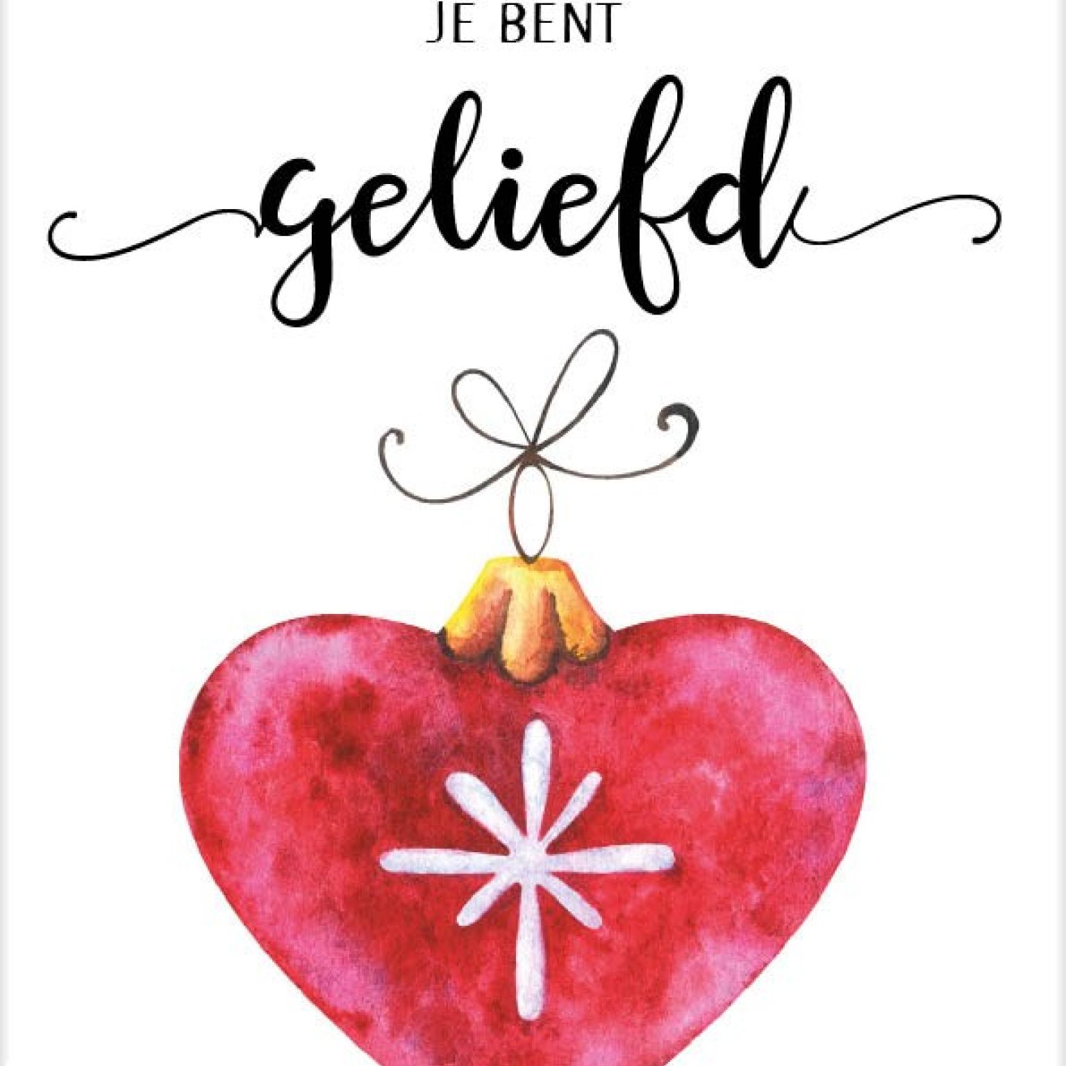 Cadeaubord 'Je bent geliefd' - MA26104 -  Diverse kerstcadeaus bij MajesticAlly