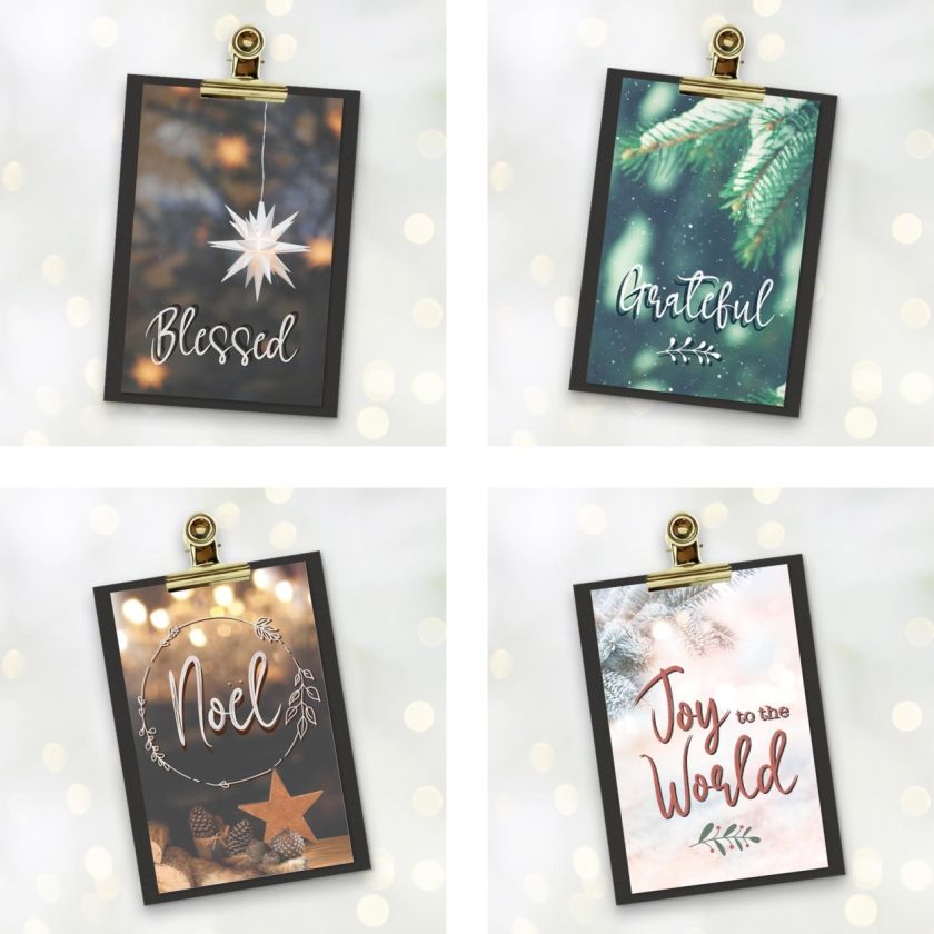 Overzicht klembord minikaartjes