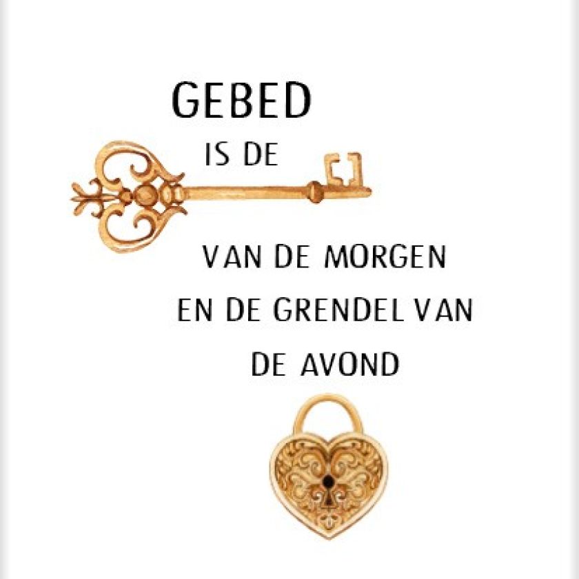 Kaart 'Gebed is de sleutel' - MA25002 -  Beautiful Day bij MajesticAlly