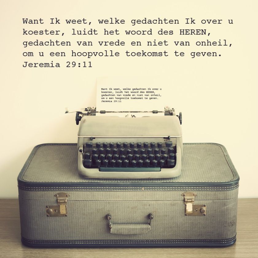 Kaart 'Jeremia 29:11' - MA12004 -  Lifestyle bij MajesticAlly