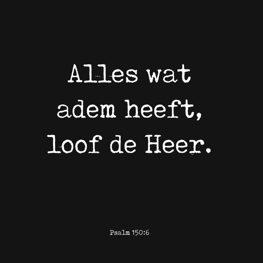 Collage Deco 'Psalm 150' - 30x30 cm - MA39011 -  Wanddeco bij MajesticAlly