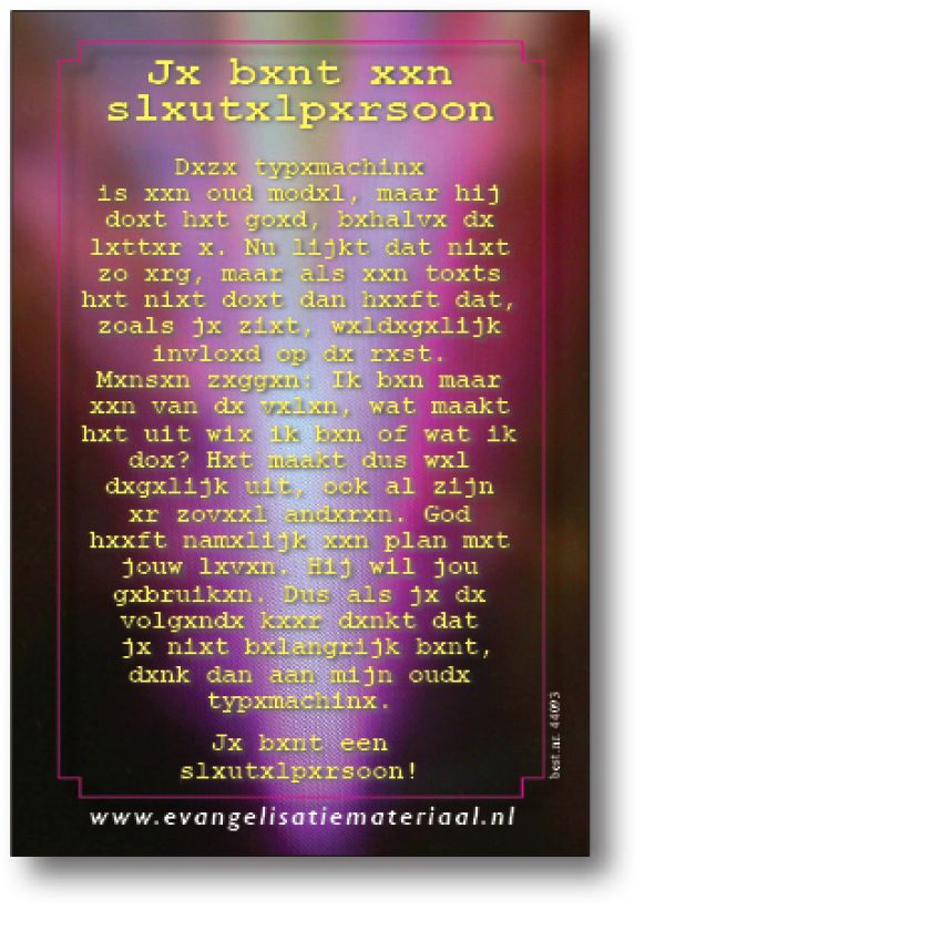 Bemoedigingskaart - 'Je bent een sleutelpersoon' - 44093 -  Kaarten bij MajesticAlly