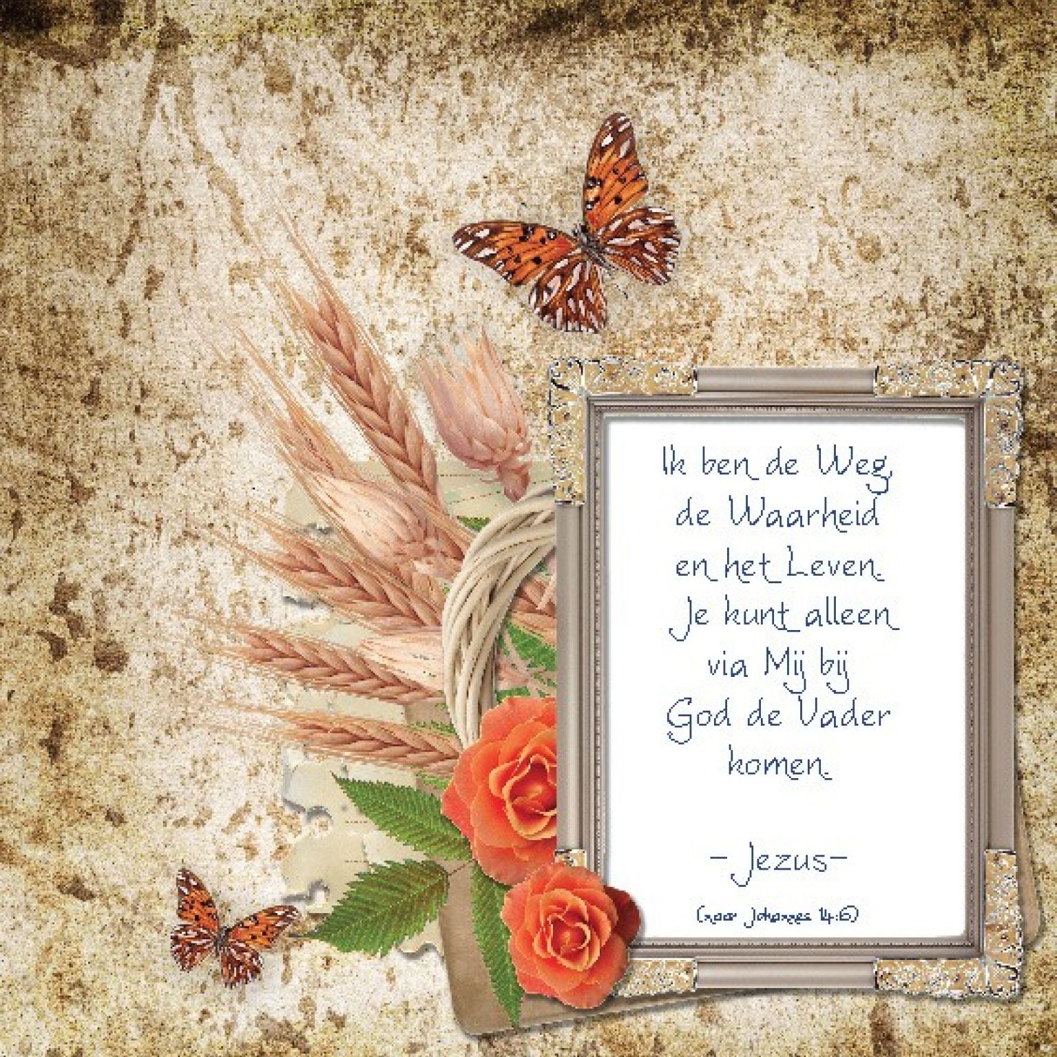 Choice kaartje Ik ben de weg de waarheid - 42006 -  Minikaartjes - vierkant bij MajesticAlly