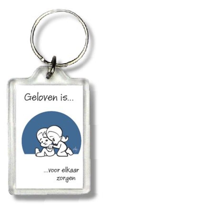 Sleutelhanger geloven is voor elkaar zor - 47516 -  Geloven is... bij MajesticAlly