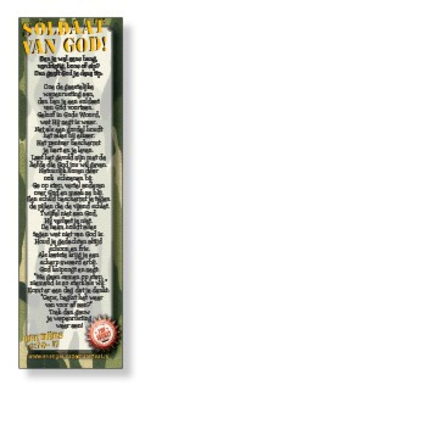 Boekenlegger kinderen 'Soldaat van God'