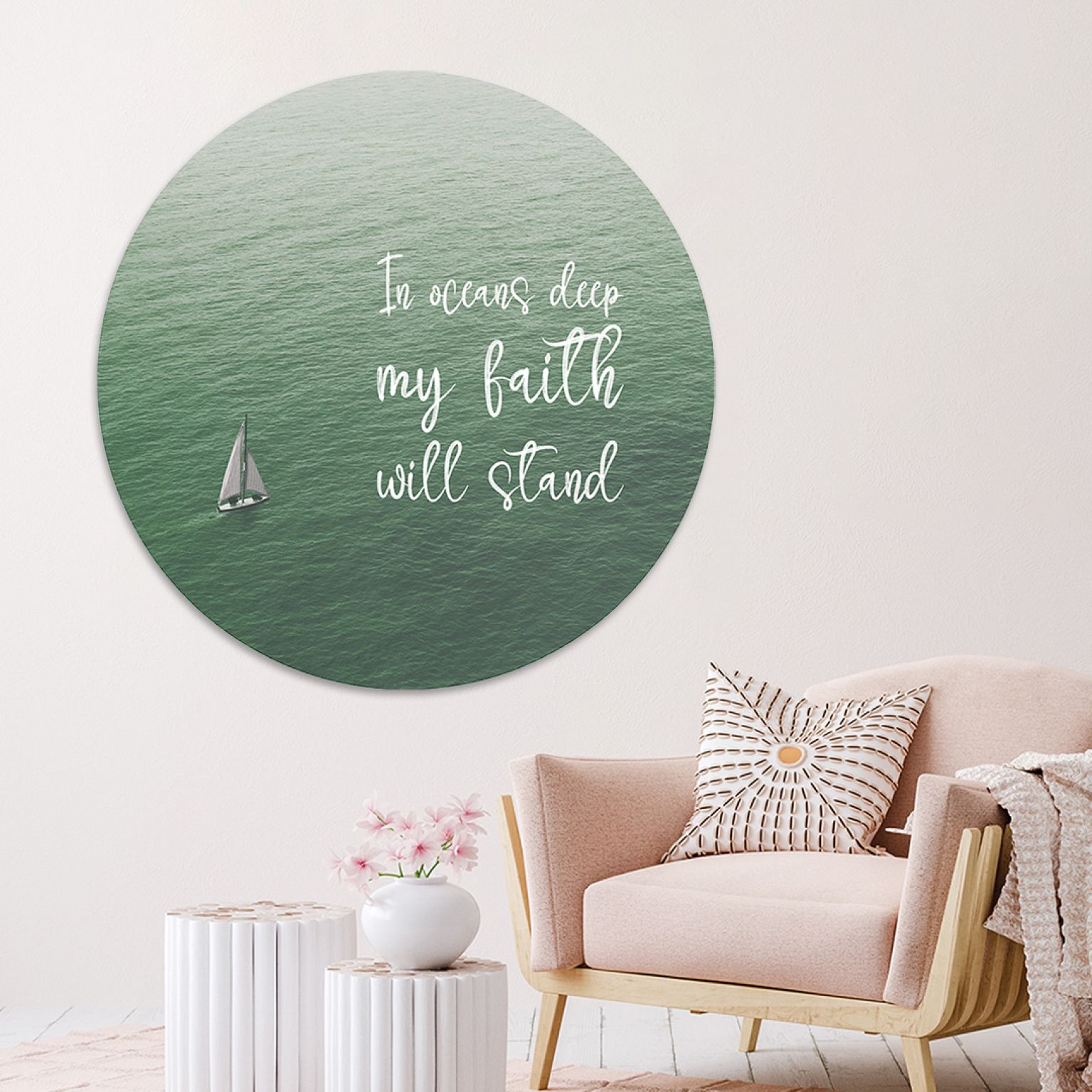 MA39458 - muurcirkel 100 cm In Oceans Deep