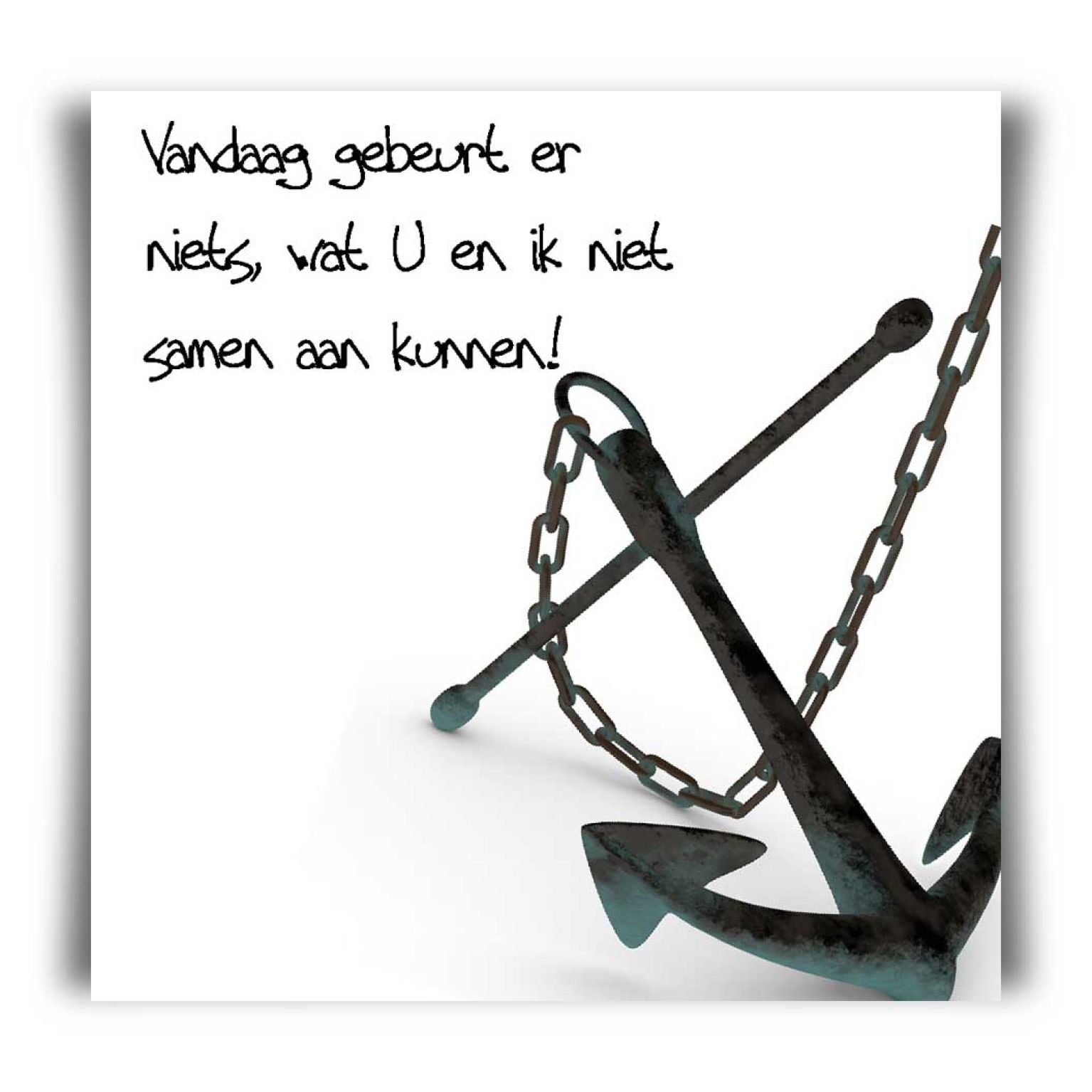 Choice kaartje vandaag gebeurt er niets - MA10115 -  Minikaartjes - vierkant bij MajesticAlly