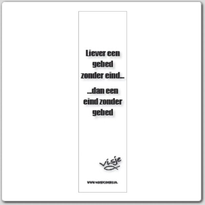 Boekenlegger visje liever een gebed zond - 44847 -  Visje bij MajesticAlly