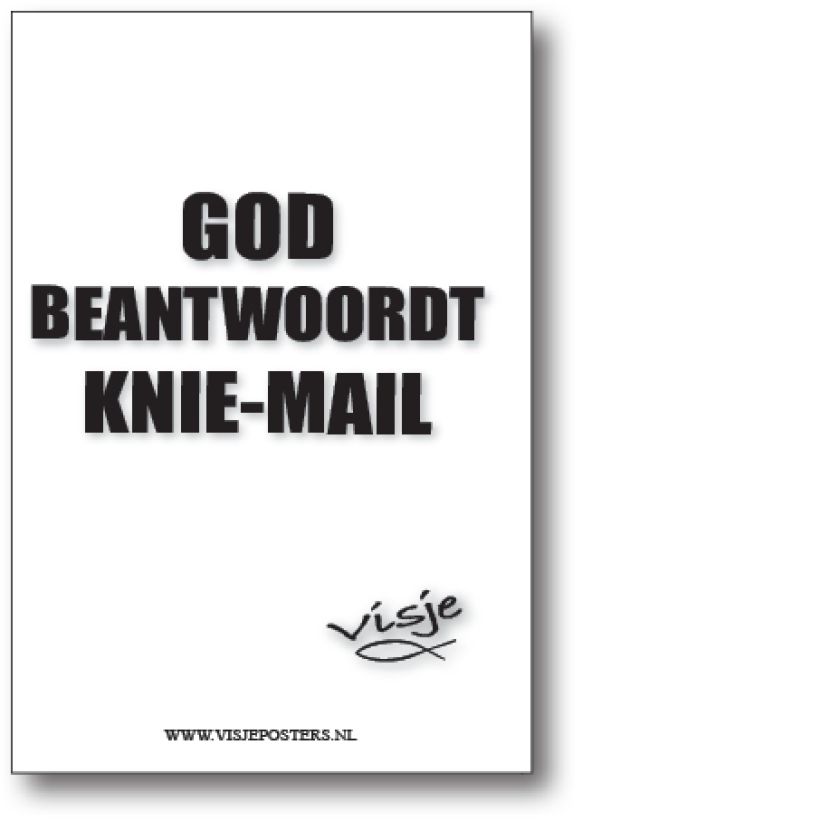 minikaart Visje 'God beantwoordt kniemail'