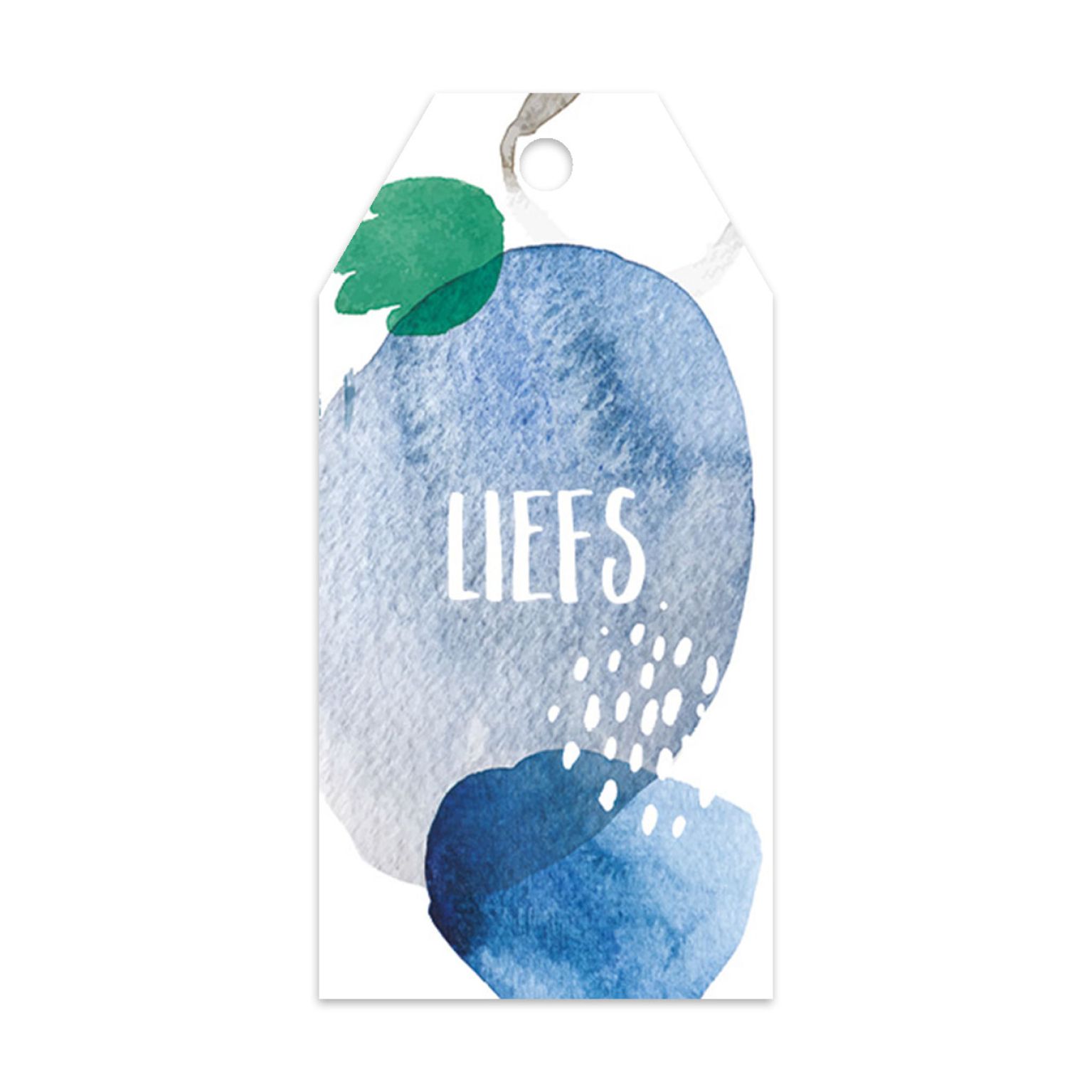 Cadeaulabel 'Liefs bloem'