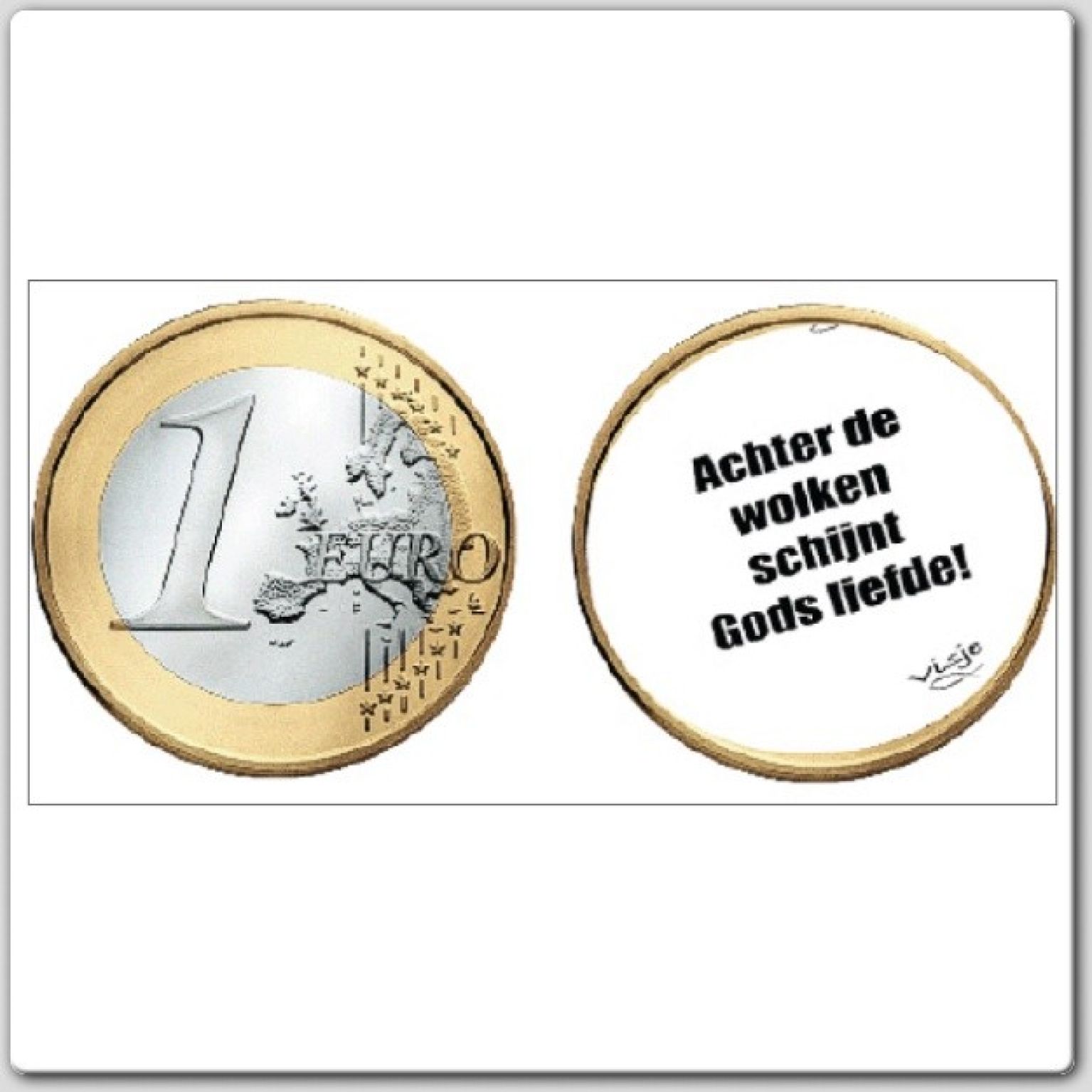 Stickervel serie b euromunten - 44412 -  Sale bij MajesticAlly